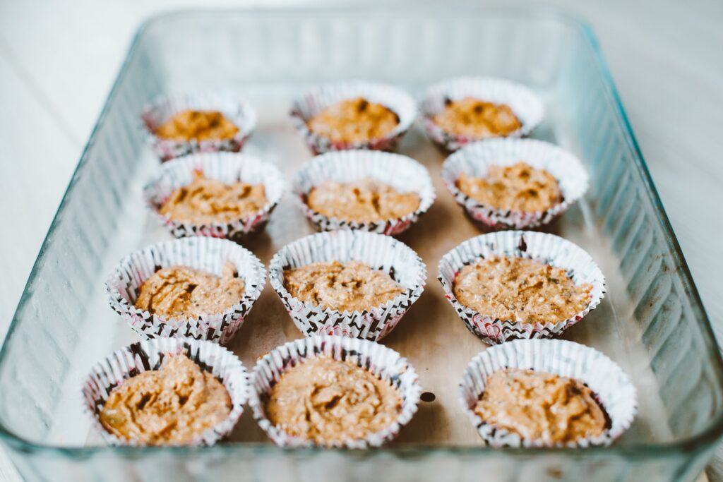 small batch banana muffins with one banana